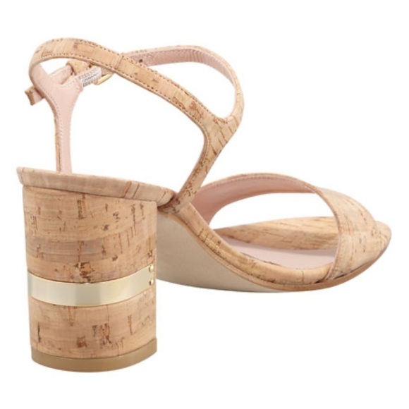 Stuart Weitzman Solo Cork‎ heel sandals women’s Sz 7 N - Picture 3 of 13